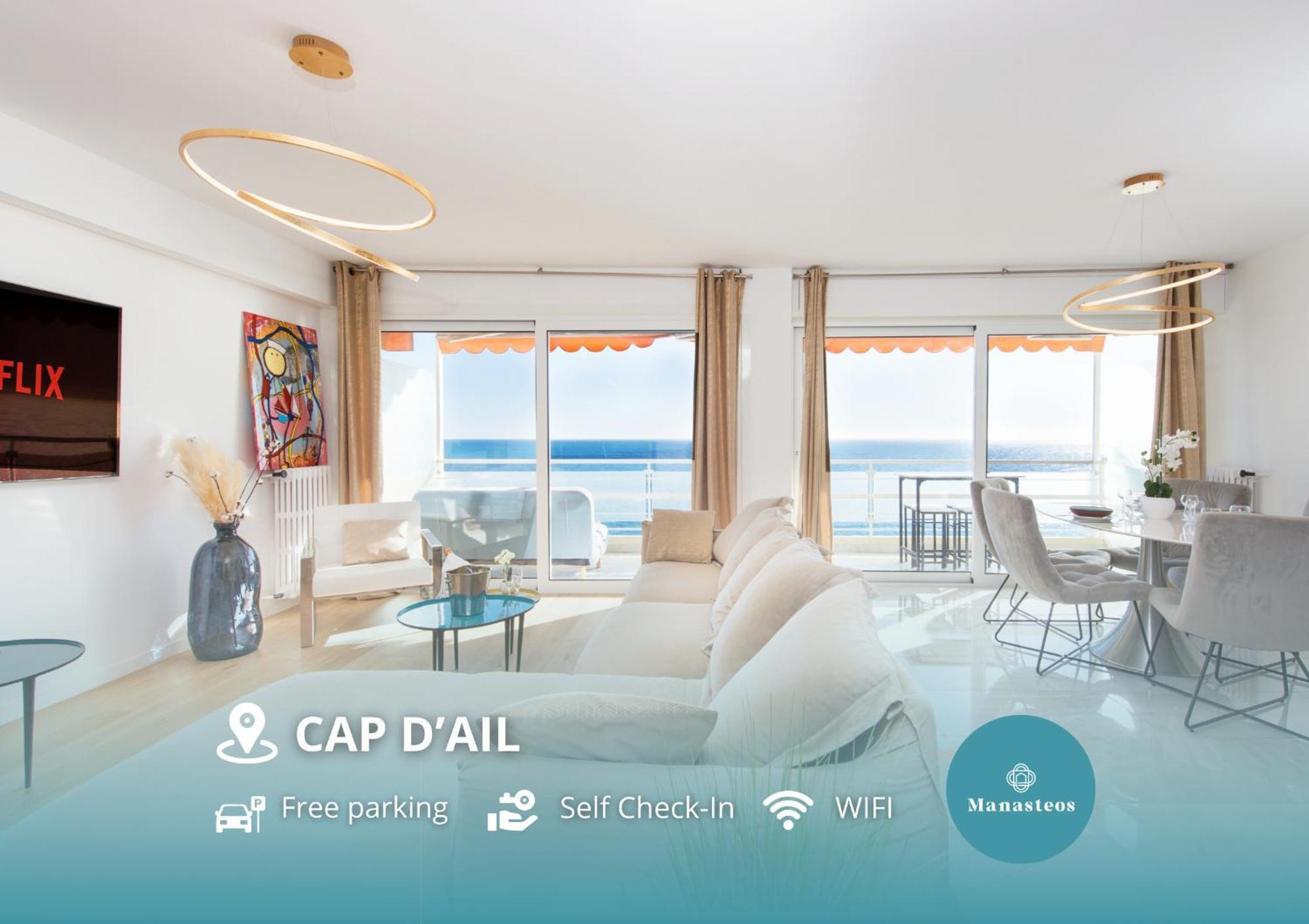 Luxueux - Terrasse Vue Mer - Parking Prive - Bo Saint-Antoine  Luaran gambar